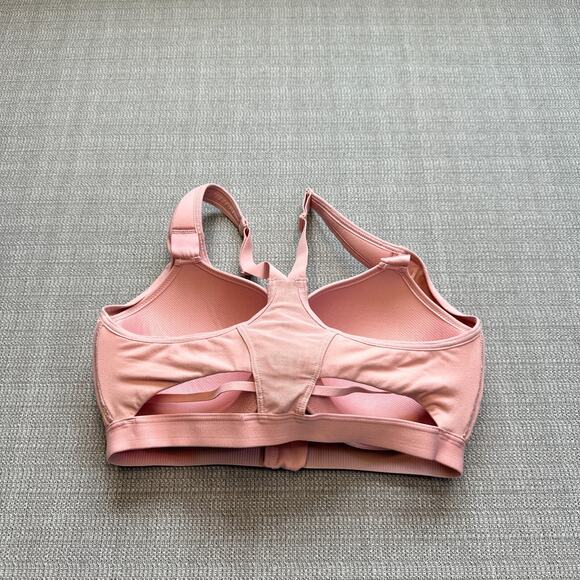 Victorias Sport Pink Front Close Zip Racerback Sports Bra 32DD High Support Gym - Picture 6 of 7